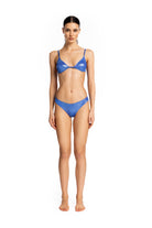 Blue Dragon brazilian bikini bottom in iridescent blue